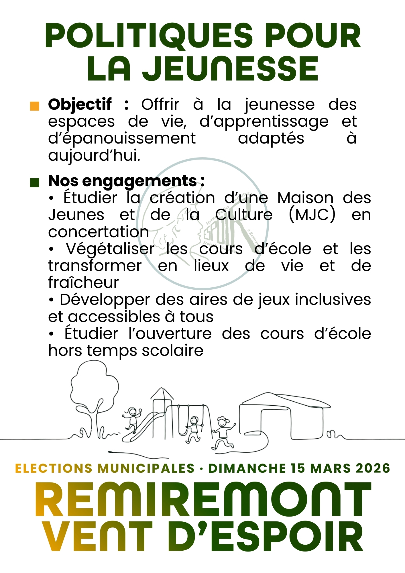 Politiques pour la jeunesse